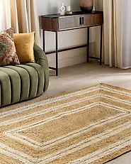 Rug ELMALI Beige 160 x 230 cm Jute_1183743