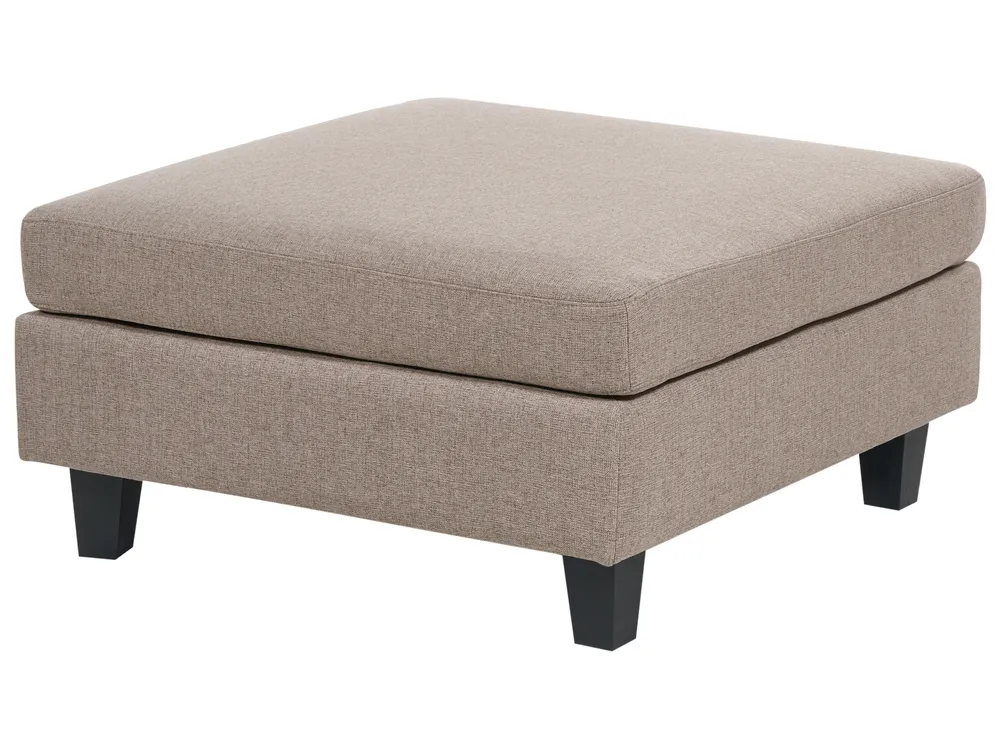 Modular Corner Sofa 5 Seater UNSTAD with Ottoman Fabric Brown Right Hand_924984