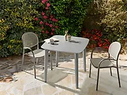 Garden Dining Table SORICO 86 cm 86 cm Grey_1184808