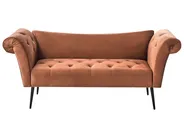 Chaiselongue NANTILLY Samtstoff Goldbraun_996663