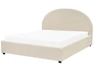 Ottoman Bed VAUCLUSE Fabric Beige 160 x 200 cm (EU King Size)_876838