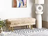 Polsterbank ROSEVILLE Samtstoff Beige