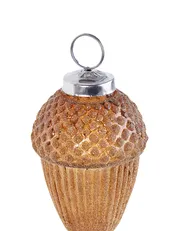 Weihnachtskugel 6er Set AMBRE Glas Gold_899332