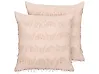 Dekokissen 2er Set AGASTACHE 45 x 45 cm Rosa Geometrisches Muster