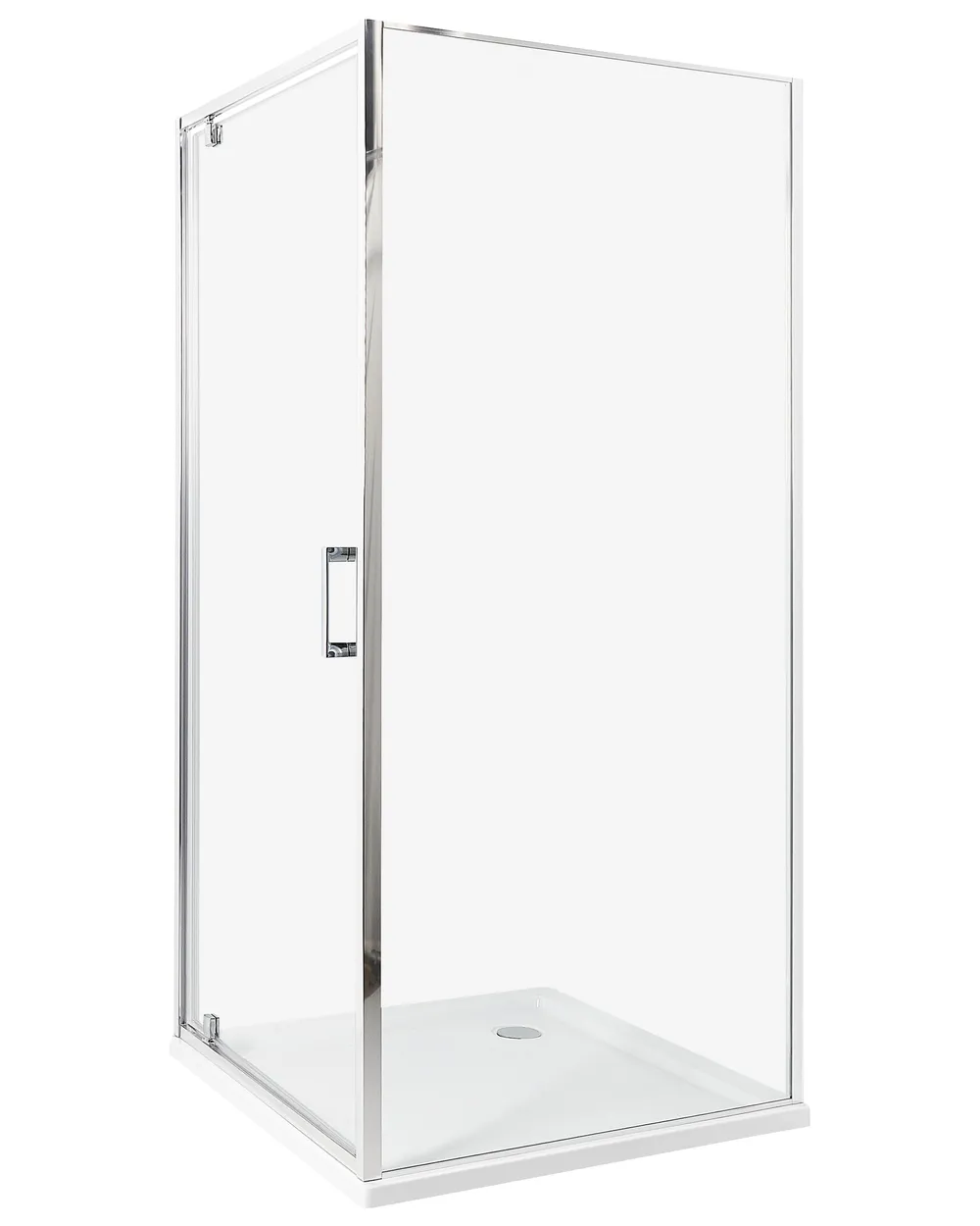 Duschkabine DARLI 90 x 90 x 185 cm Silber