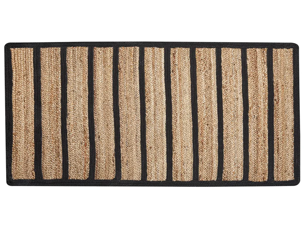Teppich KARADONA Beige 80 x 150 cm Jute