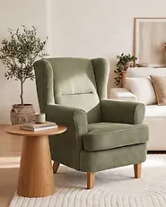 Ohrensessel ABSON Cord Grün_1185957