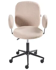 Schreibtischstuhl MORAGA Bouclé Beige_1024878