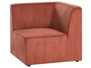 Modul Ecksofa 4-Sitzer LEMVIG mit Ottomane Cord Goldbraun rechtsseitig_1055049