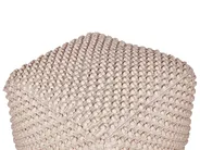 Pouf KINGRI Baumwolle Taupe_885722