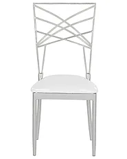 Set of 2 Dining Chairs GIRARD Metal Silver_782824