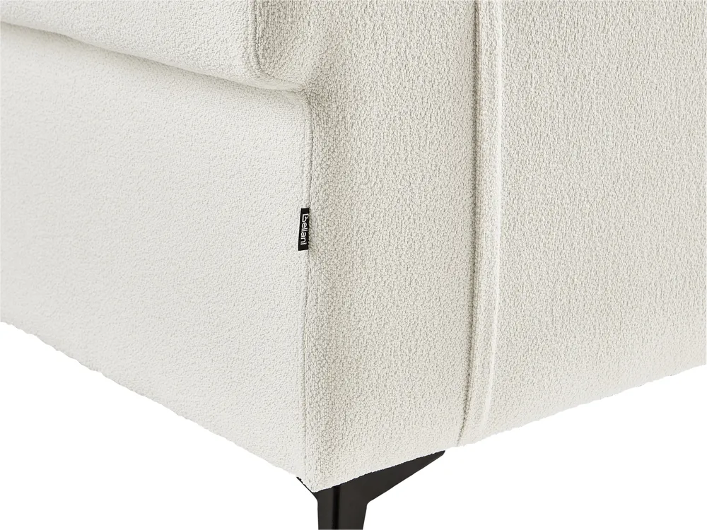 Sofa 2 Seater SKIVE Boucle White_948674