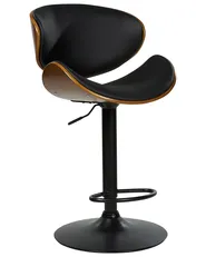 Set mit 2 Barstühlen ROTTERDAM II drehbar Kunstleder Schwarz_953406