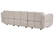 Modular Sofa 3 Seater MAKSABERG Fabric Beige_1133291