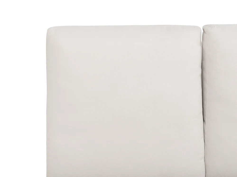 Bett mit Lattenrost Chenillegewebe MELLE 160 x 200 cm Hellbeige_762673