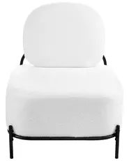 Sessel LUNDE Bouclé Weiß_1059357