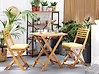 Bistro Set inkl. Kissen FIJI Akazienholz Gelb
