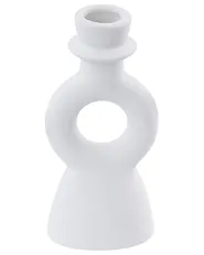 Kerzenständer SPARTA 17 cm Keramik Cremeweiß_846178