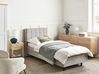 Bett verstellbar Stoff DUKE 80 x 200 cm Hellgrau