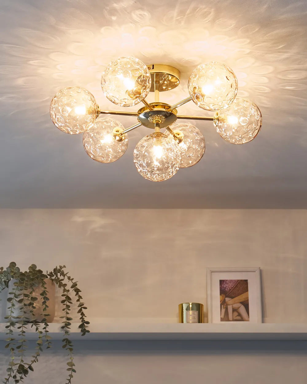 Deckenlampe ANADYR Glas Beige