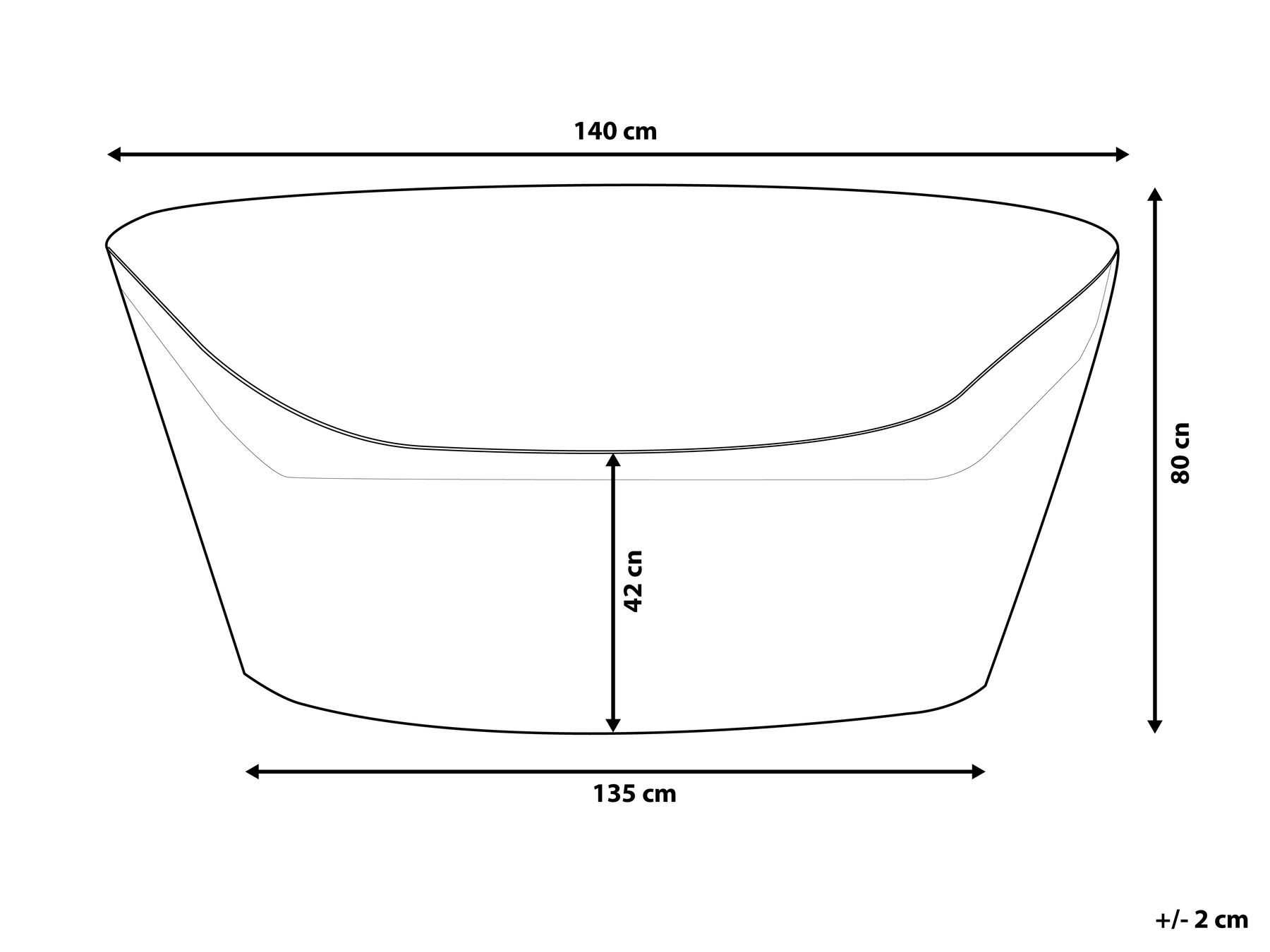 Rain Cover CHUVA 140 cm 135 cm 80 cm Grey_817950