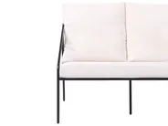 Lounge Set mit Tisch 4-Sitzer USTICA Metall Schwarz_1037389