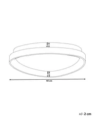 LED Ceiling Lamp NANDING Metal White_824630
