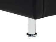 Bett mit Lattenrost Kunstleder METZ 160 x 200 cm Schwarz_731008