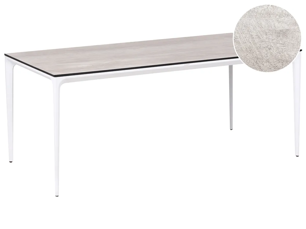 Garden Dining Table SOVARETO 180 cm 90 cm Wood-like Light Grey
