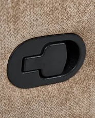Rocking Recliner Chair REA Swivel Chenille Light Brown_1100126