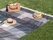 Picknickdecke LUNDA 200 x 200 cm Grau_942591