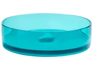 Aufsatzwaschbecken TOLOSA ⌀ 36 cm Mineralwerkstoff Türkis_987042