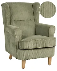 Ohrensessel ABSON Cord Grün_1185957