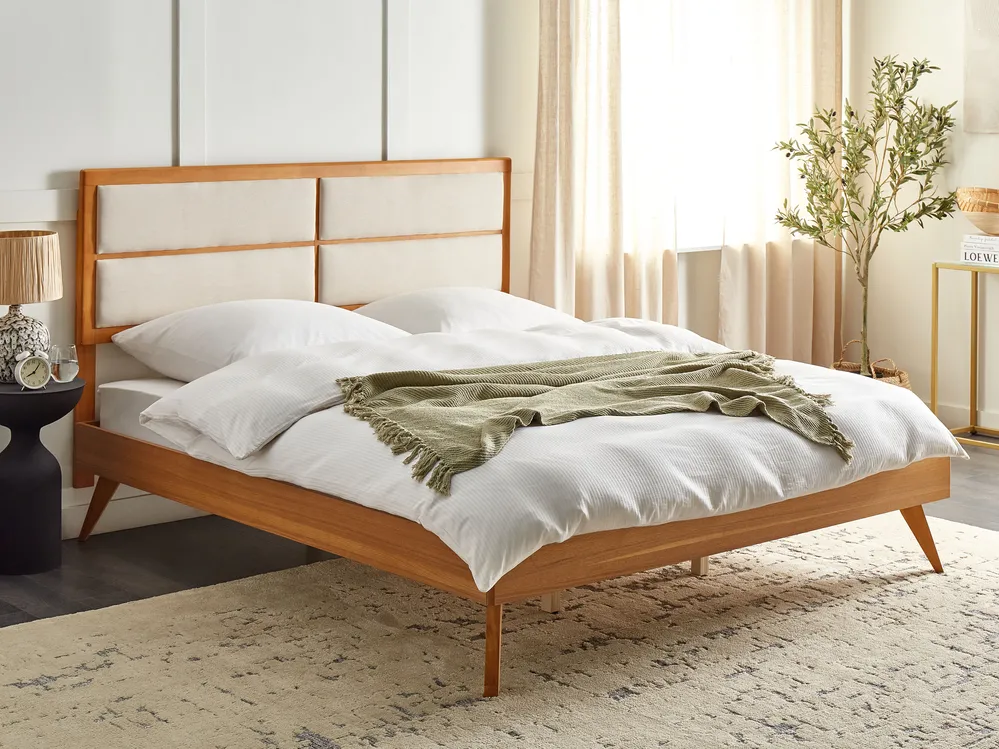 Bett mit Lattenrost POISSY 180 x 200 cm Naturfarbene Esche