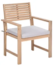 Lounge Set mit Tisch 4-Sitzer FIAMES zertifiziertes Akazienholz Grau_1049536