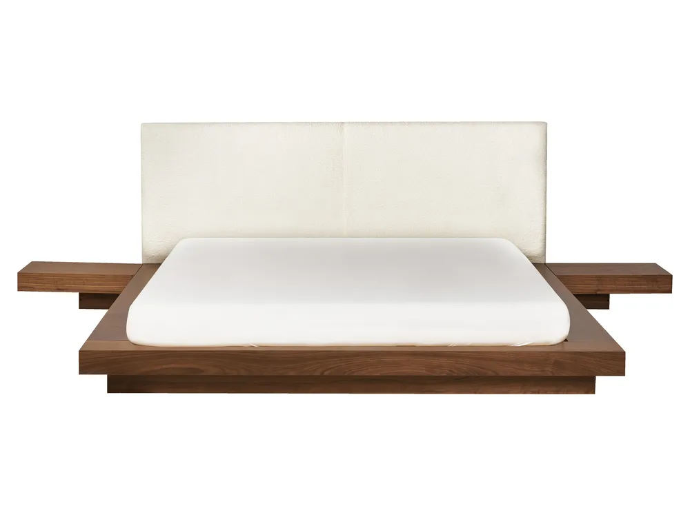 Wasserbett Bouclé ZEN 160 x 200 cm Braune Esche_931316