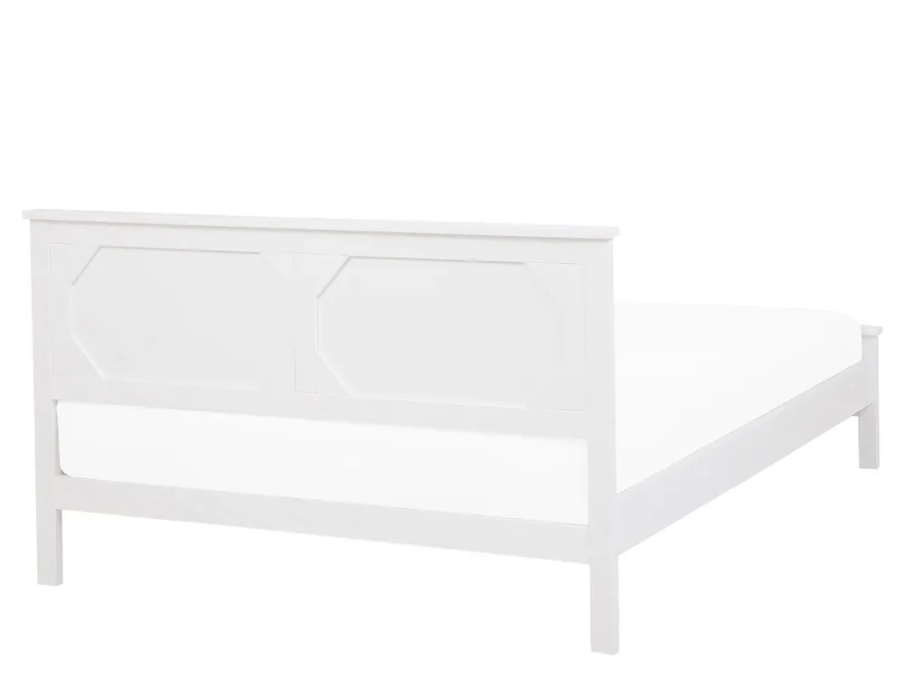 Bett mit Lattenrost Kiefernholz OLIVET 160 x 200 cm Weiß_773827