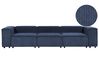 Modulsofa 3-Sitzer ARDAL Cord Dunkelblau