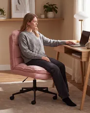 Office Chair ADDISON Boucle Pink_1077867