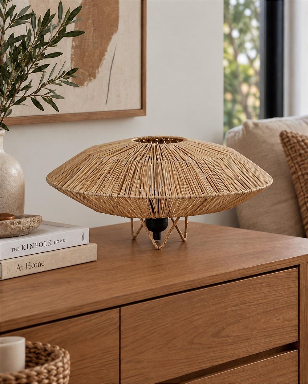 Tafellamp MENTIRI Wicker Natuurlijk