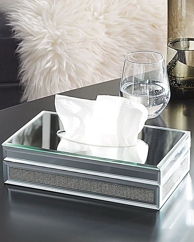 Tücherbox CHARLY Glas Silber_723159