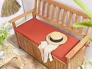 Bench Seat Pad Cushion SOVANA 108 x 45 cm Dark Red_1179700