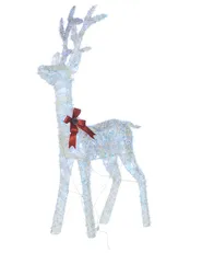 Outdoor Decoration LED MALAREN 140 cm Reindeer White_1018861