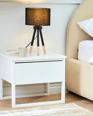 Set of 2 Table Lamps TOBOL Ash Wood Black_763038