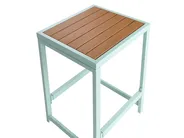 Gartenbar Set 2-Sitzer AVETRANA Metall Hellgrün_1079346
