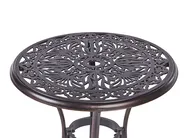 Outdoor Bistrotisch ANDALO 68 cm 68 cm Metall Braun_931786