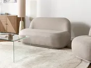Sofa 2 Seater LOVBERG Fabric Beige_1043186