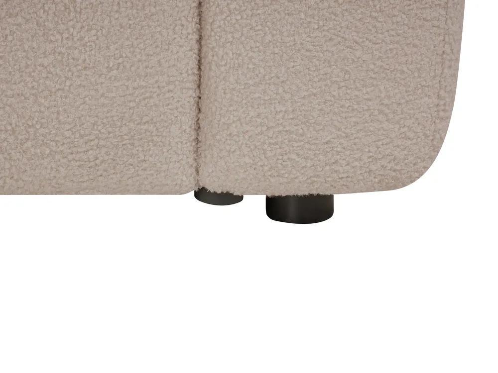 Modular U-Shape Sofa 8 Seater KIVVIK Boucle Beige_1045885