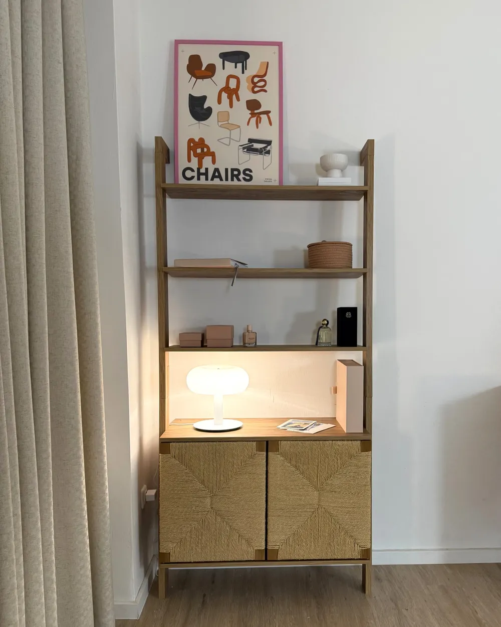 Bücherregal BONDI 181 cm Hellbraun_1055305