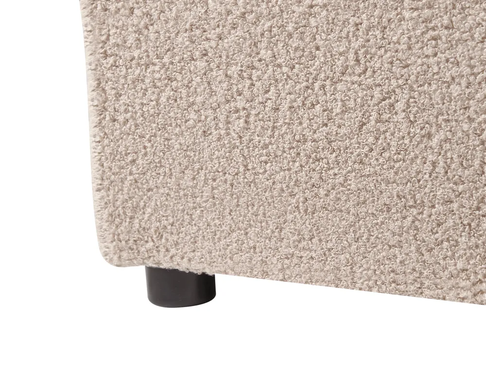 Ottoman Bed LAVAUR Boucle Taupe 160 x 200 cm (EU King Size)_989437